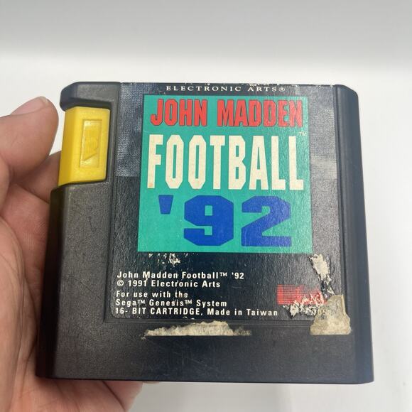 John Madden Football '92 (Sega Genesis, 1991)(Tested) - Picture 1 of 4